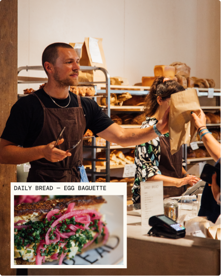 Bustle: the customers themselves.
