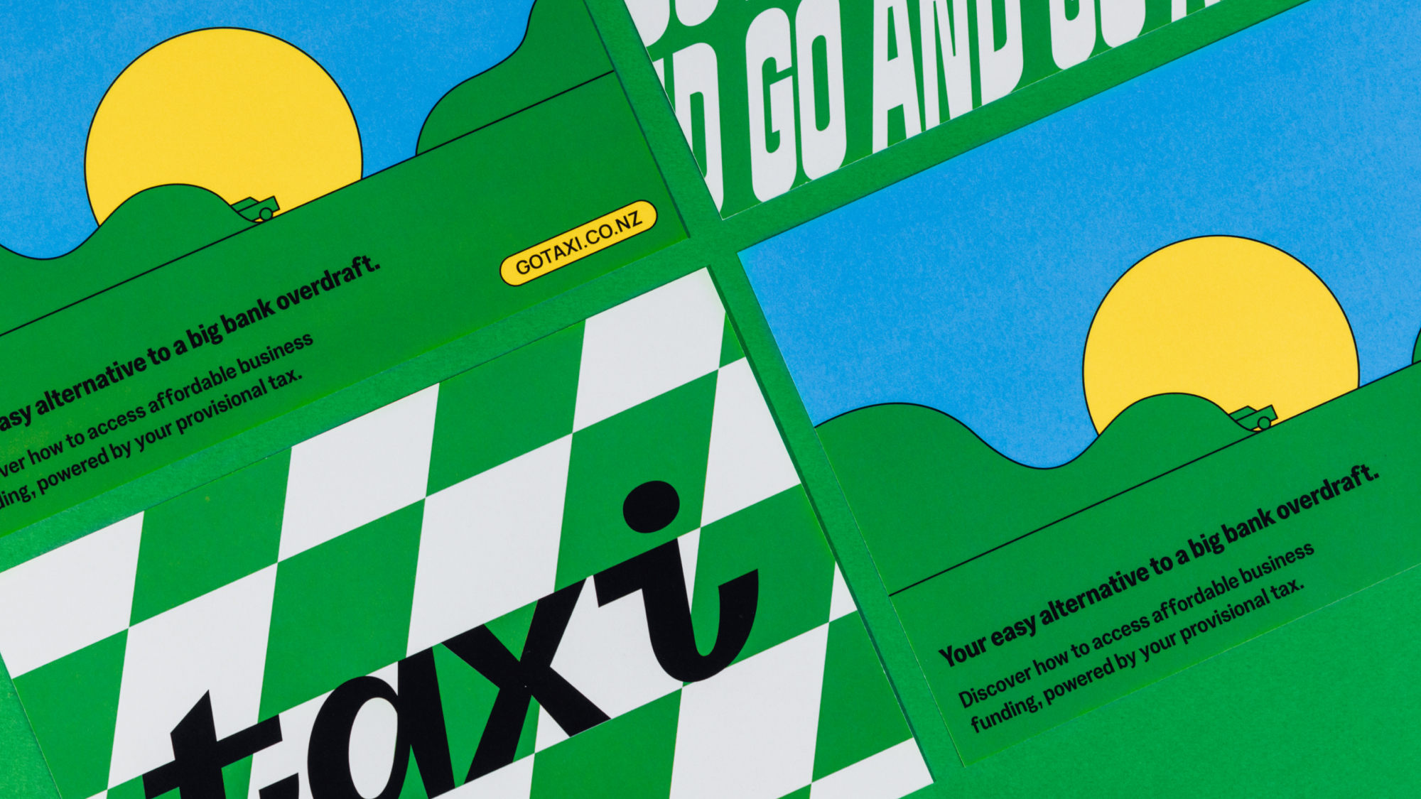 Taxi: the design process decides how subtly or explicitly to link to the associations in a name.